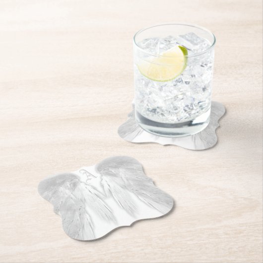 ANGEL WINGS Monogram White Untersetzer (Vor Ort)