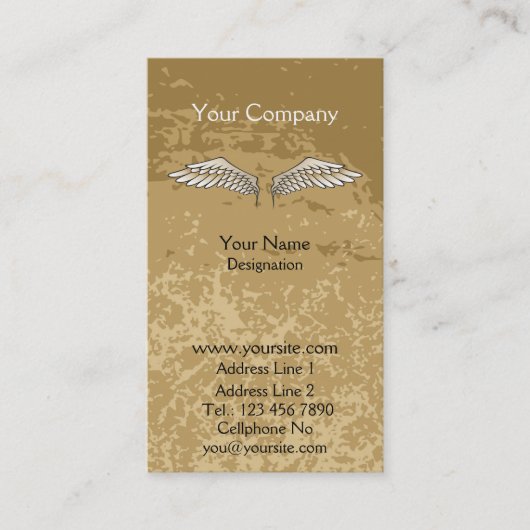 Angel Wings Muddy Visitenkarte (Vorderseite)