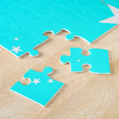 Angel Wings Niedlich Blue White Jigsaw Puzzle (Seite)