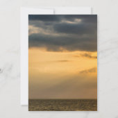 Angel Wings Ocean Sunset Foto Feier des Lebens Einladung (Rückseite)