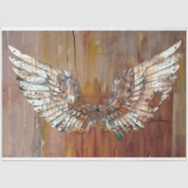 Angel Wings of Time Decoupage Seidenpapier