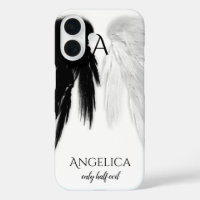 ANGEL WINGS 'Only Halb Evil' Monogram Funny