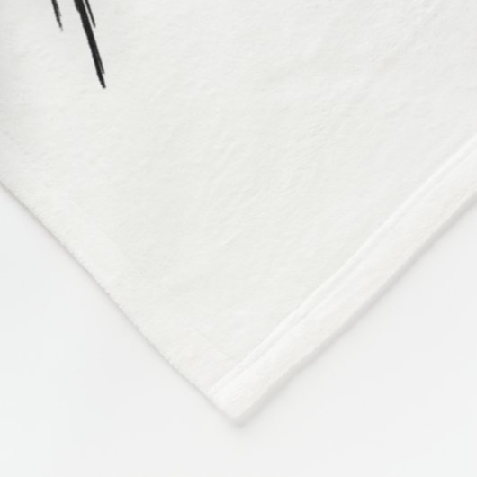 ANGEL WINGS 'Only Halb Evil' Monogram Funny Fleecedecke (Ecke)