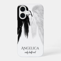 ANGEL WINGS 'Only Halb Evil' Monogram Funny
