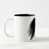 ANGEL WINGS 'Only Halb Evil' Monogram Funny Zweifarbige Tasse (Links)