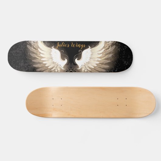 Angel Wings, Personalisiert Deck Skateboard (Horizontal)