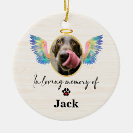 Angel Wings Personalisiert Dog Memorial Keramik Ornament