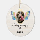 Angel Wings Personalisiert Dog Memorial Keramik Ornament (Links)