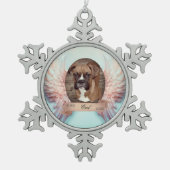 Angel Wings Pet Memorial Snowflake Ornament (Vorderseite)
