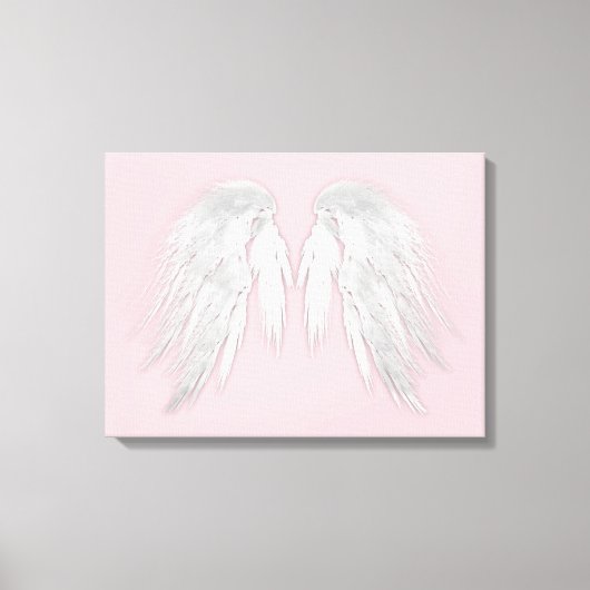 ANGEL WINGS Pink Leinwanddruck (Vorderseite)
