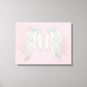 ANGEL WINGS Pink Leinwanddruck