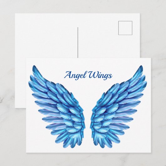 Angel Wings Postcard Postkarte (Vorne/Hinten)