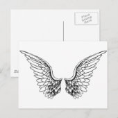 Angel Wings Postkarte (Vorne/Hinten)