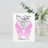 Angel Wings Postkarte (Stehend Vorderseite)
