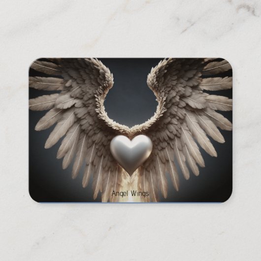 Angel Wings Premium Kraft Business Card Visitenkarte (Vorderseite)