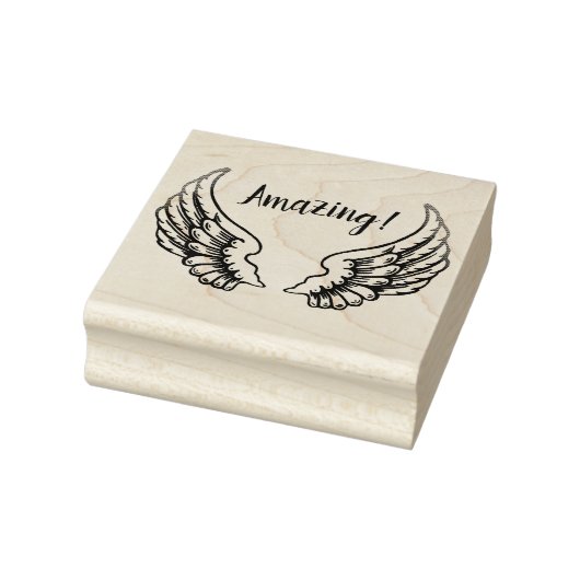 ANGEL WINGS RUBBER BRIEFMARKE GUMMISTEMPEL (Stempel)