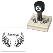 ANGEL WINGS RUBBER BRIEFMARKE GUMMISTEMPEL (Stempel)