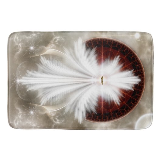 Angel Wings Snowflake Bath Mat Badematte (Vorderseite)