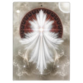 Angel Wings Snowflake Clipboard Klemmbrett (Rückseite)