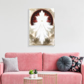 Angel Wings Snowflake Fraktal Art Canvas Print Leinwanddruck (Insitu (Wohnzimmer))