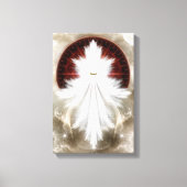 Angel Wings Snowflake Fraktal Art Canvas Print Leinwanddruck (Vorderseite)
