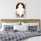 Angel Wings Snowflake Fraktal Art Canvas Print Leinwanddruck (Insitu (Schlafzimmer))