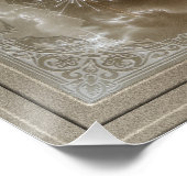 Angel Wings Snowflake Frohe Weihnachten Poster (Ecke)