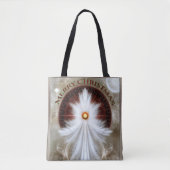 Angel Wings Snowflake Frohe Weihnachten Tasche (Vorderseite)