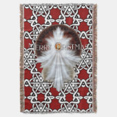 Angel Wings Snowflake Frohe Weihnachten TW ISO Decke (Vorderseite Vertikal)