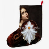 Angel Wings Snowflake Frohe Weihnachten TW ISO Großer Weihnachtsstrumpf (Rückseite)