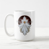 Angel Wings Snowflake Frohe Weihnachten TW ISO Kaffeetasse (Links)