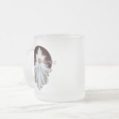 Angel Wings Snowflake Frohe Weihnachten TW ISO Mattglastasse (Vorderseite Links)