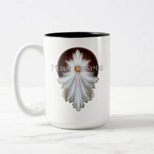 Angel Wings Snowflake Frohe Weihnachten TW ISO Zweifarbige Tasse