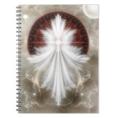 Angel Wings Snowflake-Notebook Notizblock (Vorderseite)