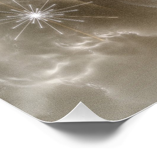 Angel Wings Snowflake RL Perfektes Poster (Ecke)