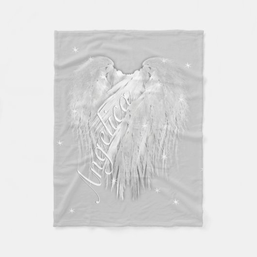 ANGEL WINGS Sparkle Heart Fleecedecke (Vorderseite)