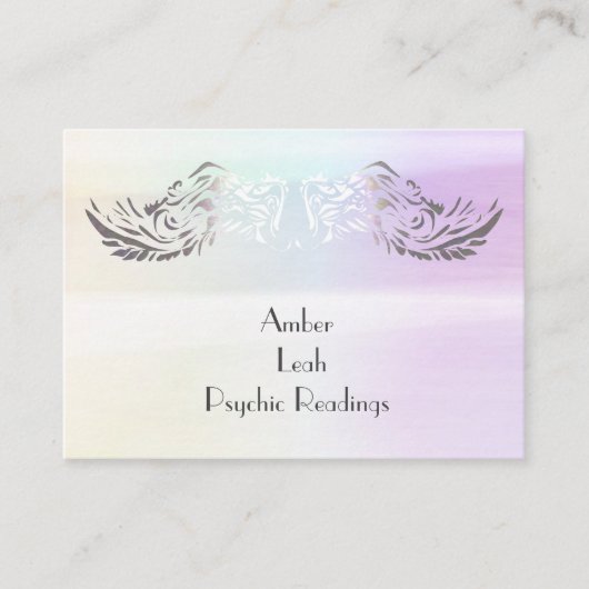 Angel Wings Spirituelle Lightworker Business Card Visitenkarte (Vorderseite)
