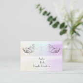 Angel Wings Spirituelle Lightworker Business Card Visitenkarte (Stehend Vorderseite)