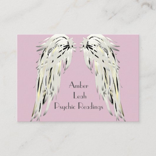 Angel Wings Spirituelle Lightworker Business Card Visitenkarte (Vorderseite)