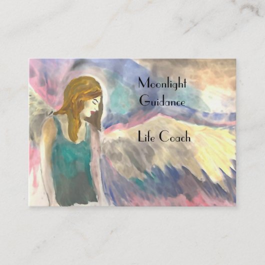 Angel Wings Spirituelle Lightworker Business Card Visitenkarte (Vorderseite)