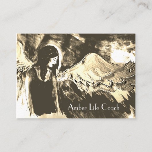 Angel Wings Spirituelle Lightworker Business Card Visitenkarte (Vorderseite)