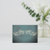Angel Wings Spirituelle Lightworker Business Card Visitenkarte (Stehend Vorderseite)