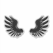 Angel Wings Sticker - Ein Retro-Traum (Vorderseite)
