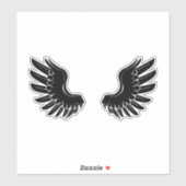 Angel Wings Sticker - Ein Retro-Traum (Blatt)