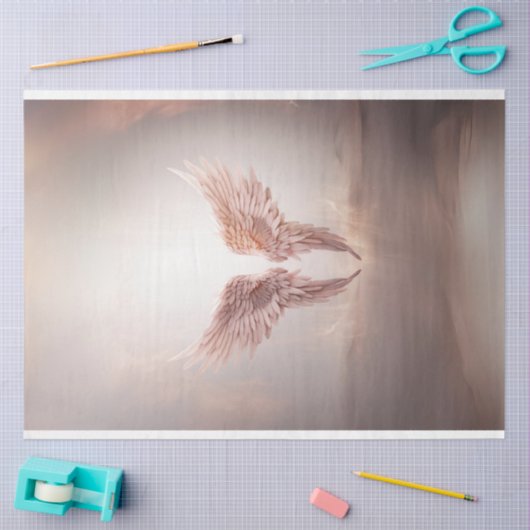 Angel Wings tanzen im Himmel Dekoupage Seidenpapier (Basteln)