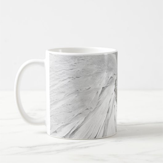 ANGEL WINGS Wedding Elegant Gray Initials Kaffeetasse (Links)