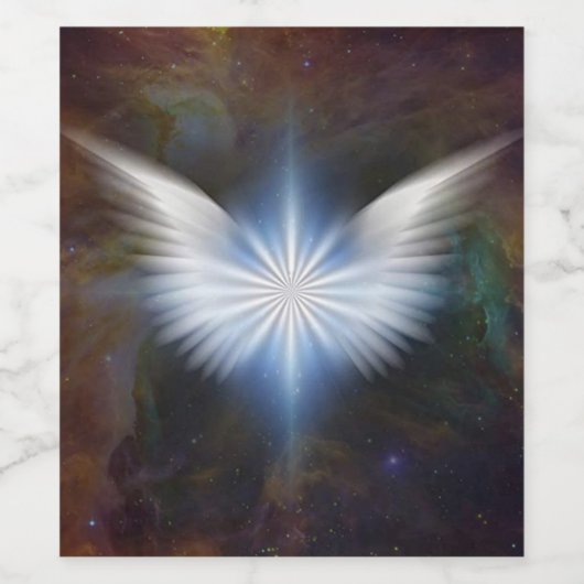 Angel Wings Weinetikett (Einzelnes Label)