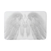 ANGEL WINGS White Custom Monogram Badematte (Vorderseite)