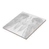 ANGEL WINGS White Custom Monogram Fliese (Seite)