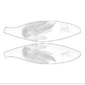 ANGEL WINGS White Custom Monogram Mini Basketball (Panele)